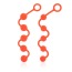Набор анальных цепочек Posh Silicone “O” Beads, оранжевый - Фото №2