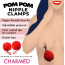 Зажимы для сосков с помпонами Charmed Pom Pom Nipple Clamps, красные - Фото №11
