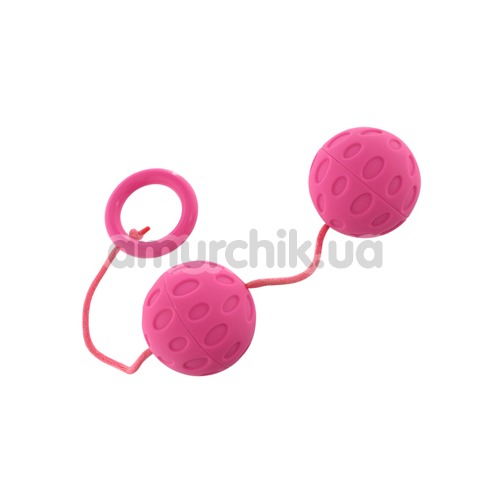 Вагинальные шарики Good Vibes Roto Balls, розовые - Фото №1