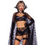 Костюм вампіра Leg Avenue Vampire Temptress Costume черный: топ + спідниця + трусики + прикраса на лоб + накидка - Фото №3