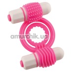 Виброкольцо Euphoria Rings, розовое - Фото №1