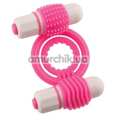 Виброкольцо Euphoria Rings, розовое - Фото №1