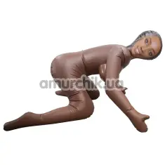 Секс-кукла My Fair Lady Inflatable Love Doll (Dark Flesh Doggy Style), коричневая - Фото №1