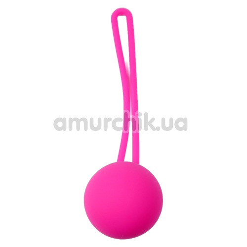 Вагинальный шарик Boss Series Silicone Kegel Ball, розовый - Фото №1