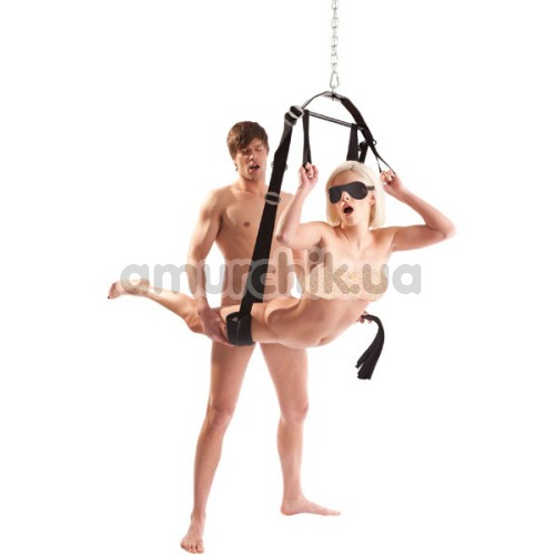 Секс-гойдалки Bad Kitty Naughty Toys Love Swing + Blindfold and Whip