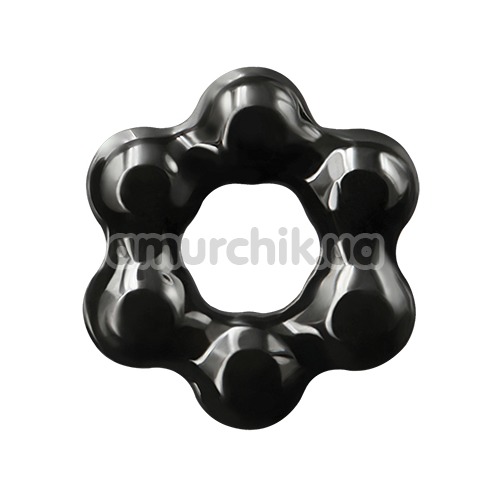 Эрекционное кольцо Renegade Spinner Ring Super Stretchable, чёрное - Фото №1