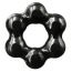 Эрекционное кольцо Renegade Spinner Ring Super Stretchable, чёрное - Фото №0