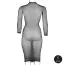 Платье Le Desir Long Dress Fishnet Structure and Turtle Neck, черное - Фото №13