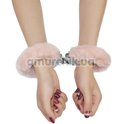 Наручники Fetish Pleasure Fluffy Handcuffs, розовые