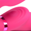 Безремневой страпон с вибрацией и пульсацией UStrap 10X Ergo-Fit Twist, розовый - Фото №3