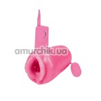Штучна вагіна з вібрацією Pussy Lips Im So Juicy, рожева - Фото №1