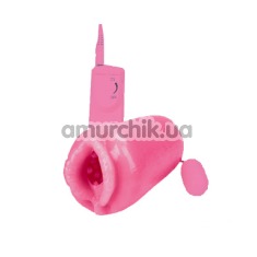 Искусственная вагина с вибрацией Pussy Lips Im So Juicy, розовая - Фото №1