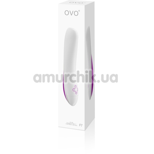 Вибратор OVO F7, бело-фиолетовый
