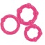 Эрекционные кольца Stay Hard Three Rings, розовые - Фото №1