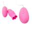 Вагинально-клиторальный вибратор Tongue Lick Mimi Toy NV-008A1, розовый - Фото №2