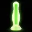 Анальна пробка Alume Glow In The Dark Silicone Plug S, зелена - Фото №6