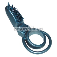 Віброкільце Sensation Vibrating Penis-Ring, синє - Фото №1