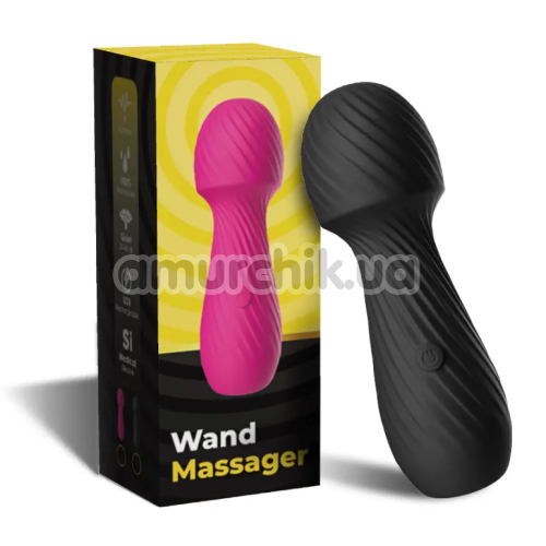 Кліторальний вібратор Boss Series Wand Massager, чорний