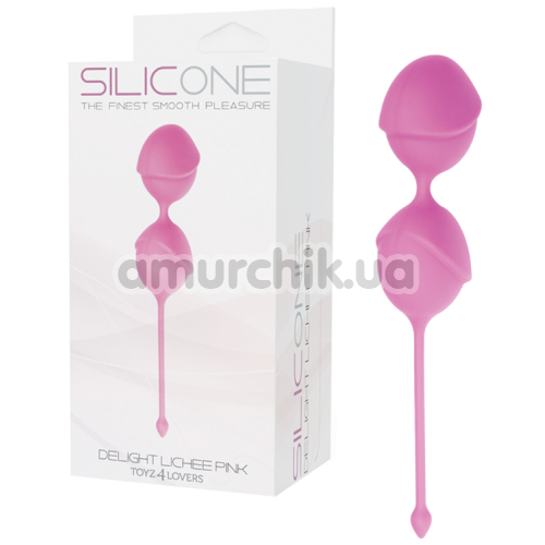 Вагинальные шарики Silicone Delight Lichee, розовые