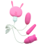 Анально-вагинально-клиторальный вибратор Tongue Lick Mimi Toy EG-009A3, розовый - Фото №1
