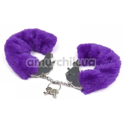 Наручники Roomfun Furry Cuffs, фиолетовые