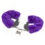 Наручники Roomfun Furry Cuffs, фіолетові - Фото №1