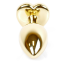 Анальная пробка с розовым кристаллом Exclusivity Jewellery Gold Heart Plug, золотая - Фото №3
