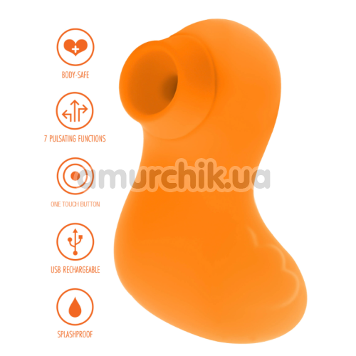 Симулятор орального сексу для жінок Toy Joy Happiness Sexy Sucking Duckface, помаранчевий
