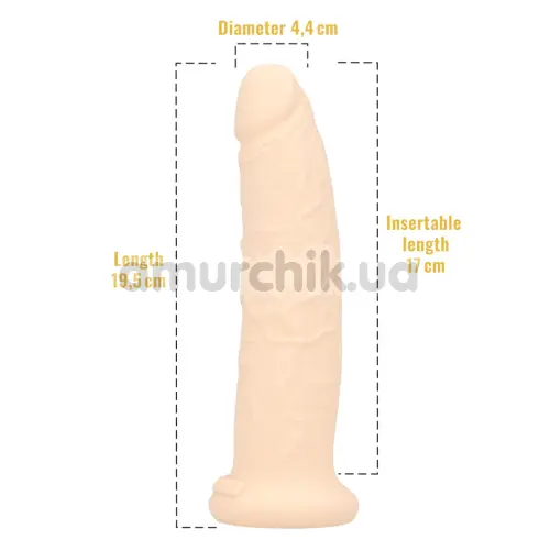 Фаллоимитатор с ароматом ванили Delicious Dildo Vanilla 19.5 см, телесный