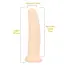 Фаллоимитатор с ароматом ванили Delicious Dildo Vanilla 19.5 см, телесный - Фото №6