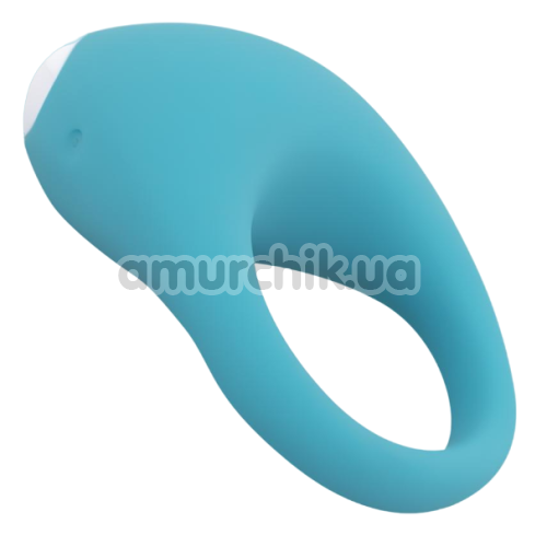 Виброкольцо для члена Cala Azul Jose Vibrating Cockring, голубое