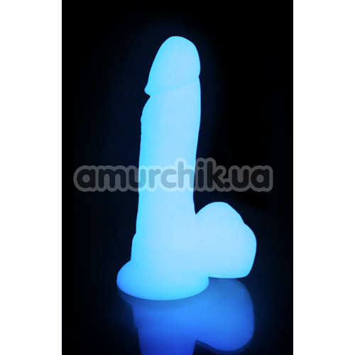 Фаллоимитатор Lightsaber Glowing-In-The-Dark Dildo 6.7, голубой