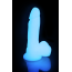 Фаллоимитатор Lightsaber Glowing-In-The-Dark Dildo 6.7, голубой - Фото №2
