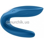 Вібратор Satisfyer Double Whale, синій - Фото №1