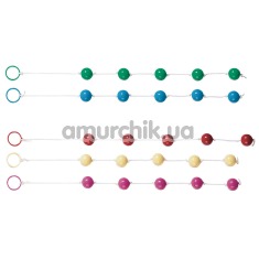 Анальные шарики Clear Anal Beads в ассортименте - Фото №1