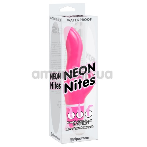 Вибратор Neon Nites, розовый