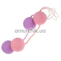 Вагінальні кульки Jiggle Latex Orgasm Balls - рожеві - Фото №1