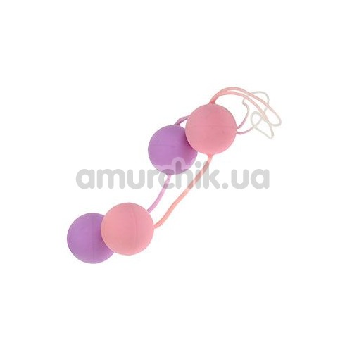 Вагинальные шарики Jiggle Latex Orgasm Balls - розовые - Фото №1