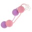 Вагинальные шарики Jiggle Latex Orgasm Balls - розовые - Фото №1