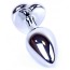 Анальная пробка с прозрачным кристаллом Exclusivity Jewellery Silver Heart Plug, серебряная - Фото №5
