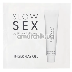 Лубрикант для мастурбації Bijoux Indiscrets Slow Sex Finger Play Gel - кокос, 2 мл - Фото №1