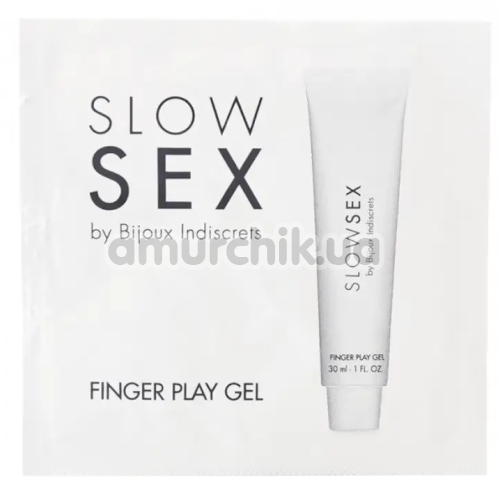 Лубрикант для мастурбації Bijoux Indiscrets Slow Sex Finger Play Gel - кокос, 2 мл