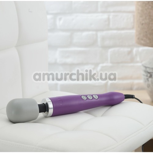 Універсальний вібромасажер Doxy Plug-In Vibrating Wand Massager, фіолетовий