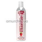 Масажно-оральний лубрикант з зігріваючим ефектом Wet Fun Flavors Warming Strawberry - полуниця, 118 мл - Фото №1