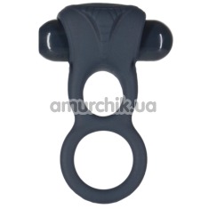 Віброкільце для члена Lux Active Triad Vibrating Dual Cock Ring, чорне - Фото №1