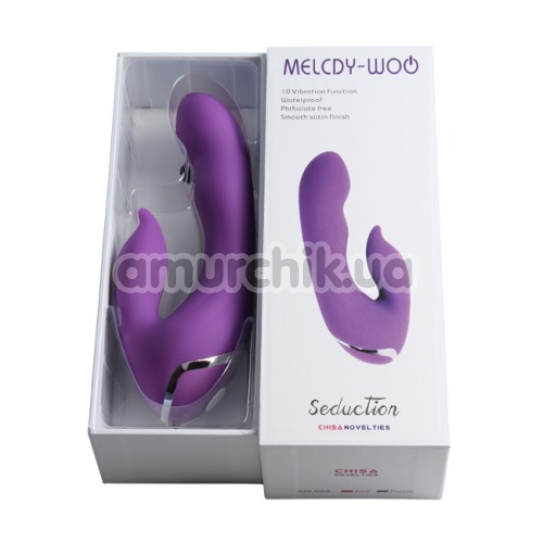 Вибратор клиторальный и точки G Melody Woo Seduction, фиолетовый
