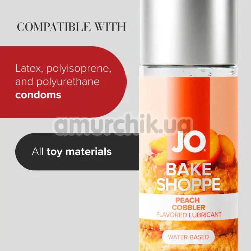 Оральный лубрикант JO Bake Shoppe Peach Cobbler - персиковый коблер, 60 мл