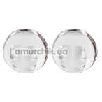 Вагінальні кульки Glass Worxx Pearl Drops, прозорі - Фото №1