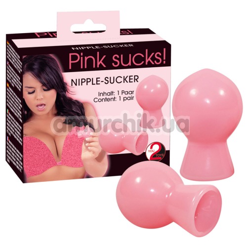 Вакуумні стимулятори для сосків Pink Sucks Nipple-Sucker