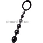 Анальная цепочка A-Toys Anal Beads 761310 S-Size, чёрная - Фото №1